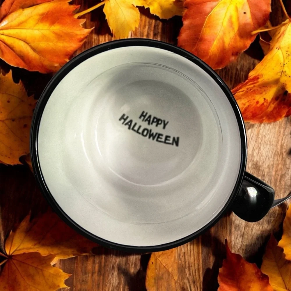 Peanuts Snoopy Woodstock Halloween Mummy Pumpkin Mug NWT